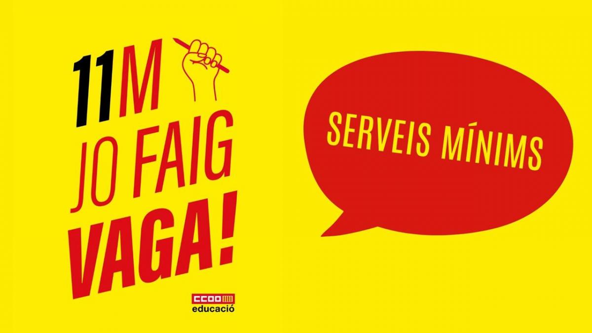 Serveis Minims abusius a la vaga indefinida de l'11M