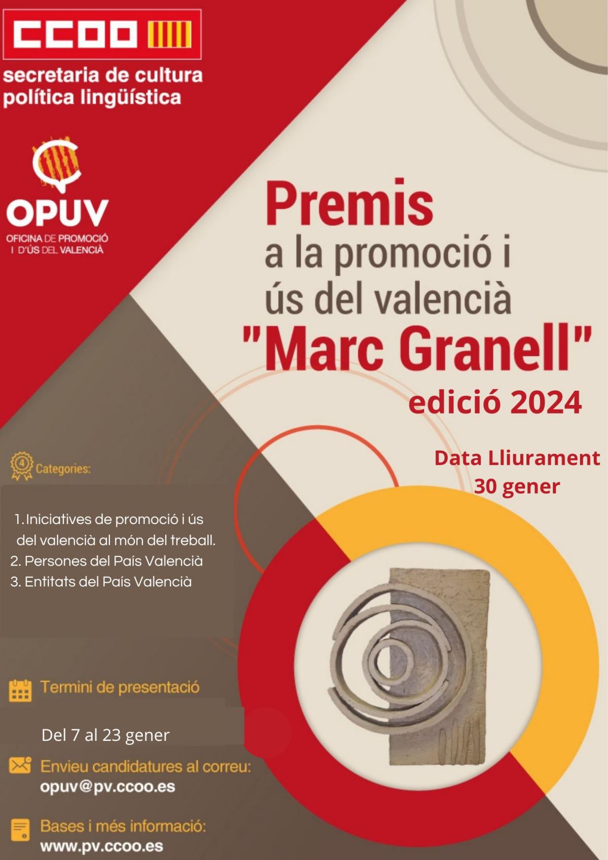 Cartell Premis Marc Granell 2024