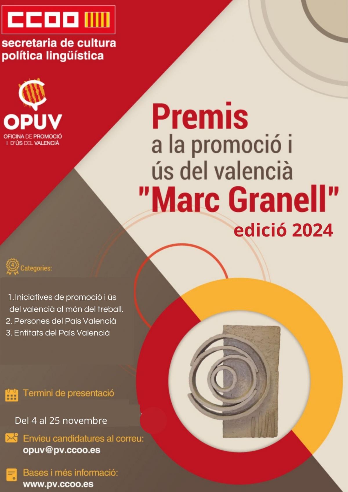 Cartell Premis Marc Granell 2024