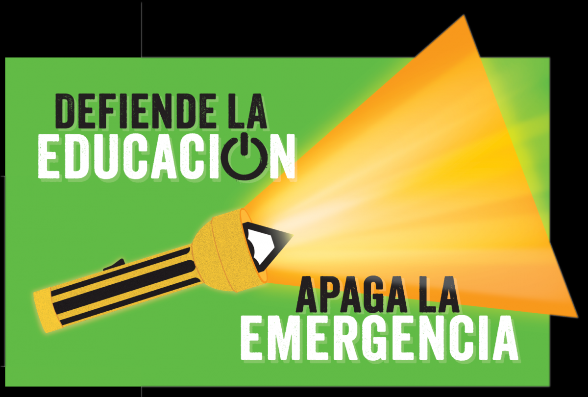 Defensa l'educaci. Apaga l'emergncia.