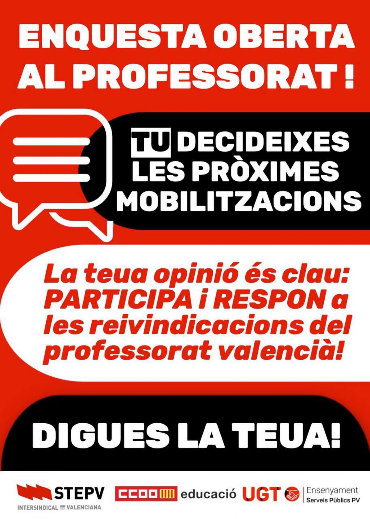 Participa a la consulta sobre el procés de mobilitzacions