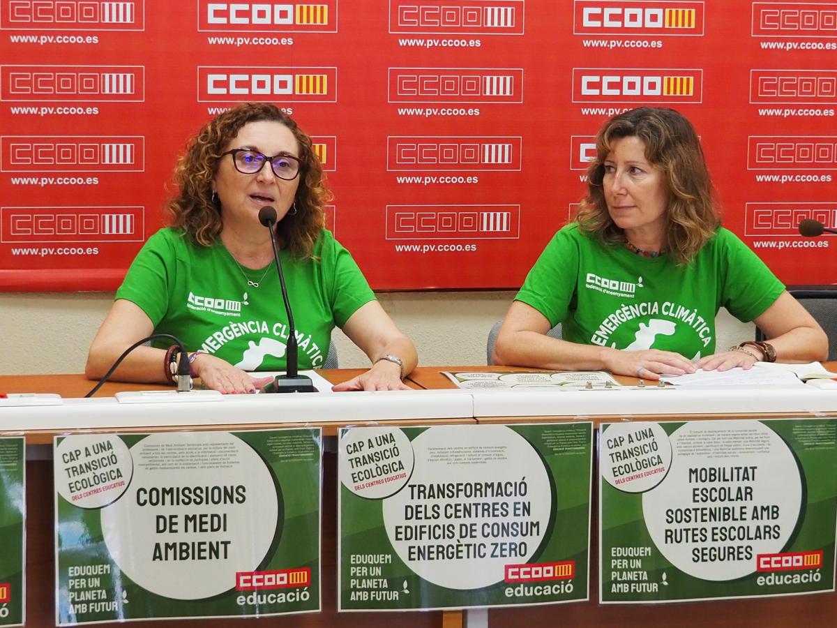 Roda de premsa presentació de la Campanya Cap a una transició ecològica dels centres educatius