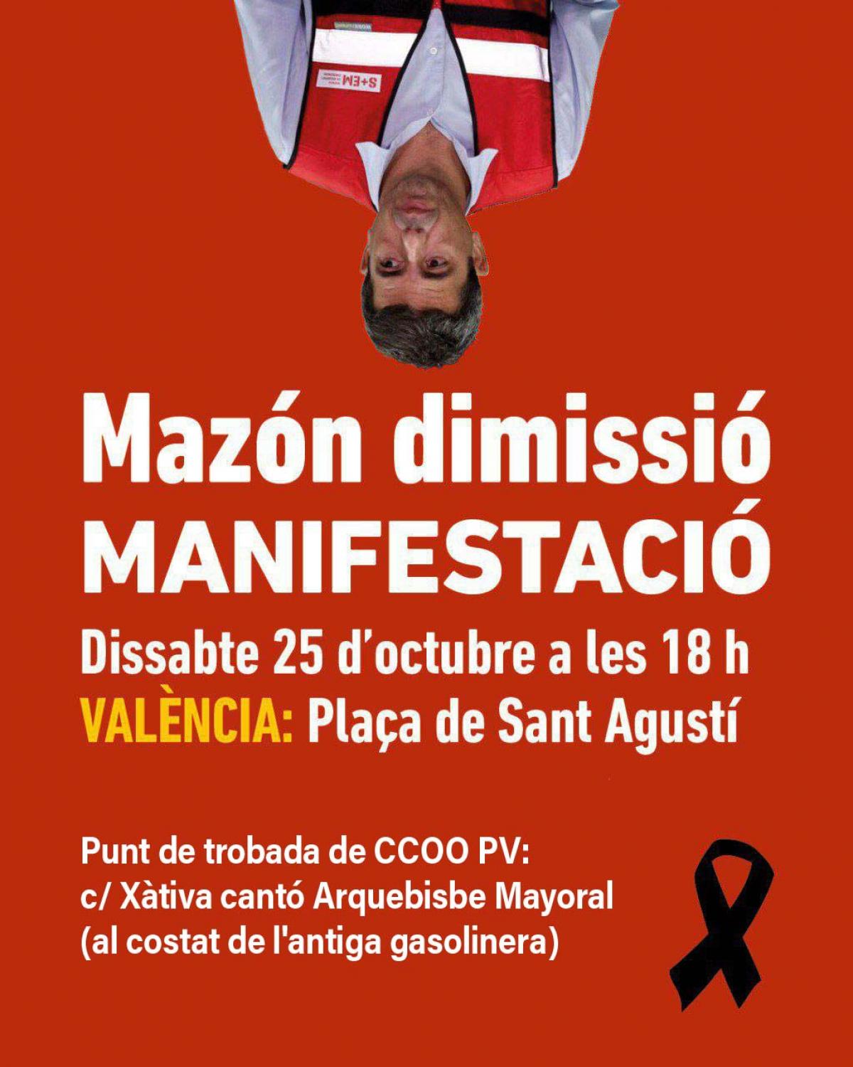 Manifestació 'Mazón dimissió' a València.