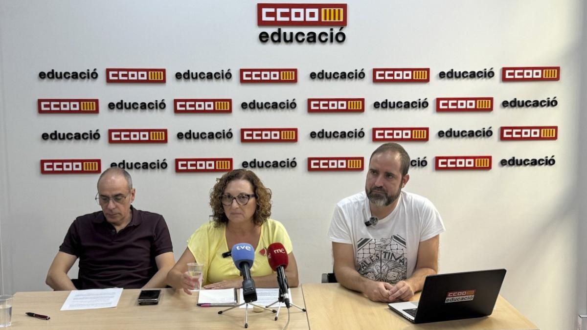 Roda premsa inici de curs 25 - 26 Educaci CCOOPV