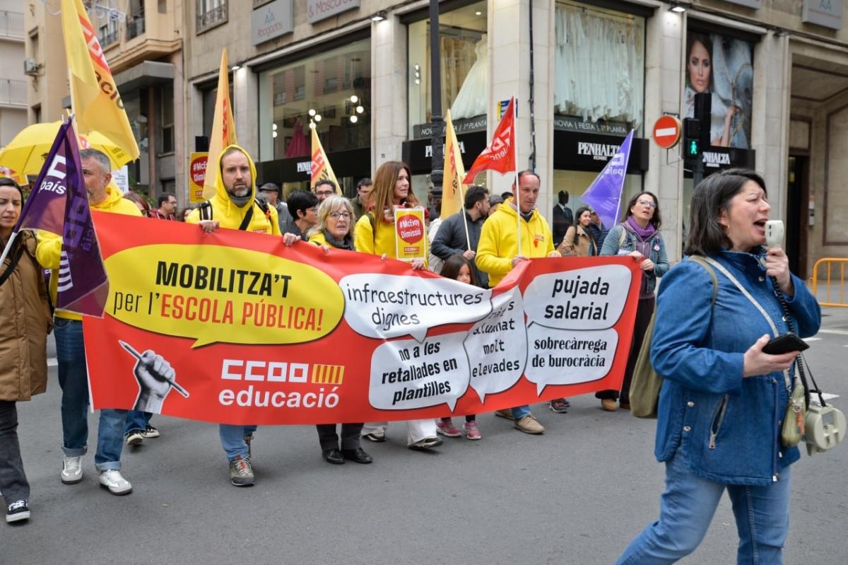 Manifestació Vaga educativa 31 març