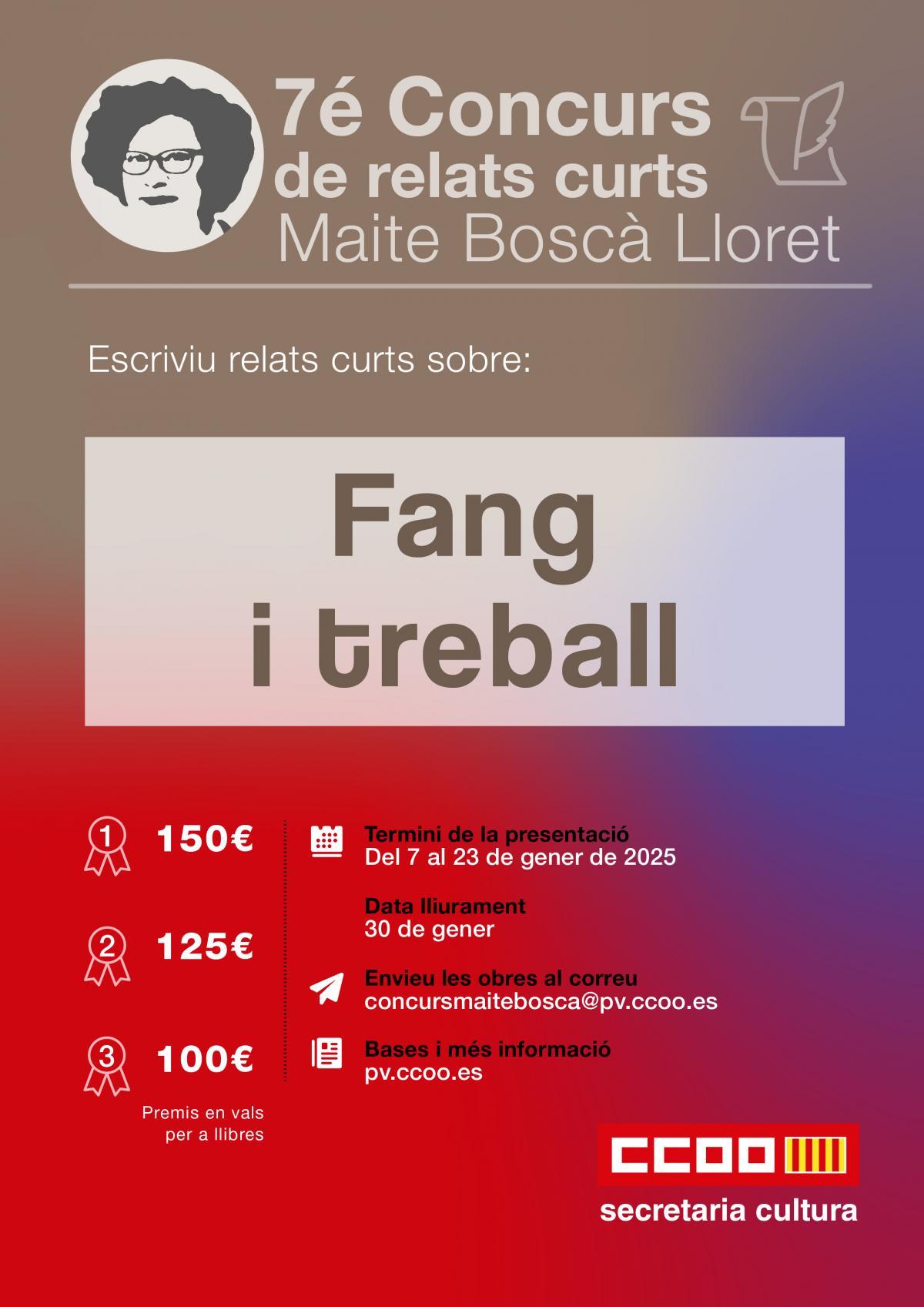 Cartell del Concurs de relats curts Maite Bosc Lloret