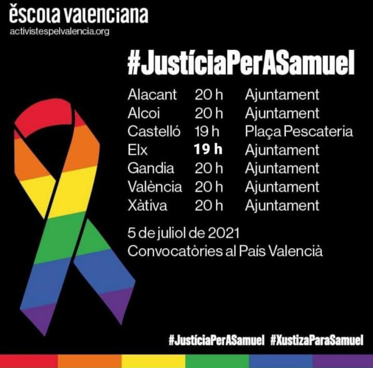 Concentracions #JusticiaPerASamuel