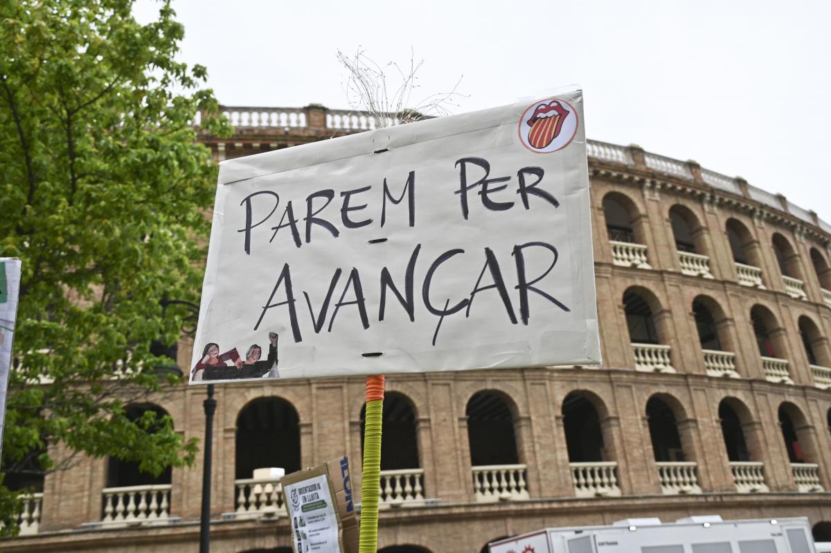 Imatge de la manifestació de divendres 15 maig a València