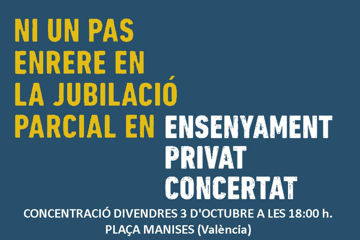 Concentració per la jubilació parcial